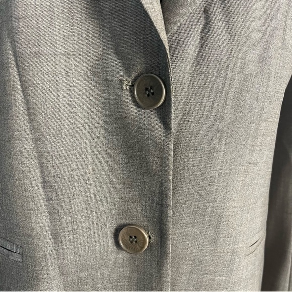 Theory Blazer Women's 10 Rory Tan Stretch Wool Blend Classic Workwear Jacket - Picture 2 of 10